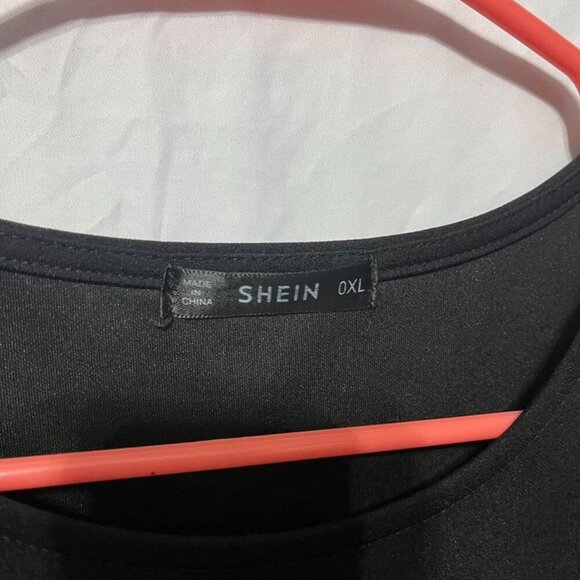 SHEIN Black Scallop Hem Dress | 0XL - Picture 3 of 8